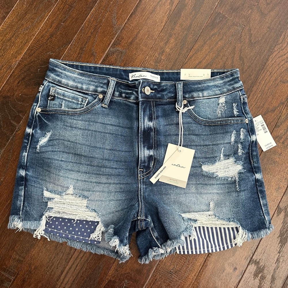 KanCan Distressed Jean Shorts, Size 29
